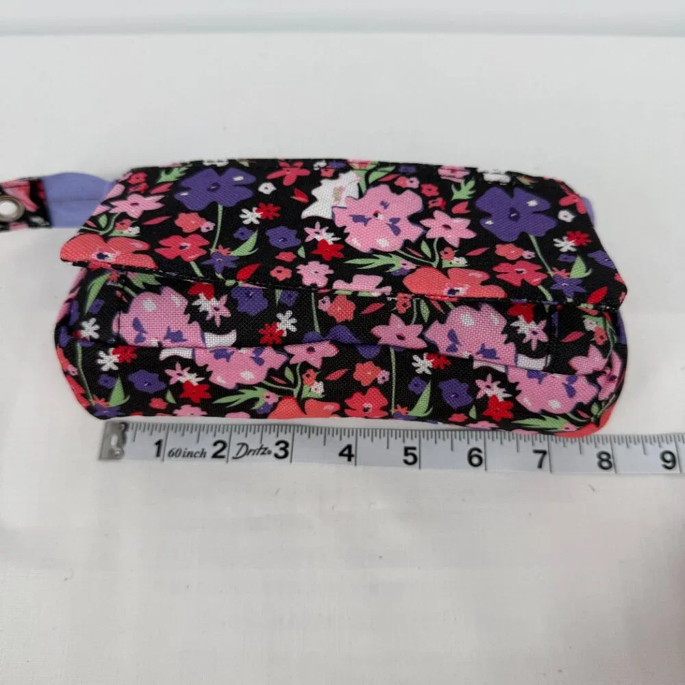Pencil or Makeup Brush Case Purple/Black/Floral